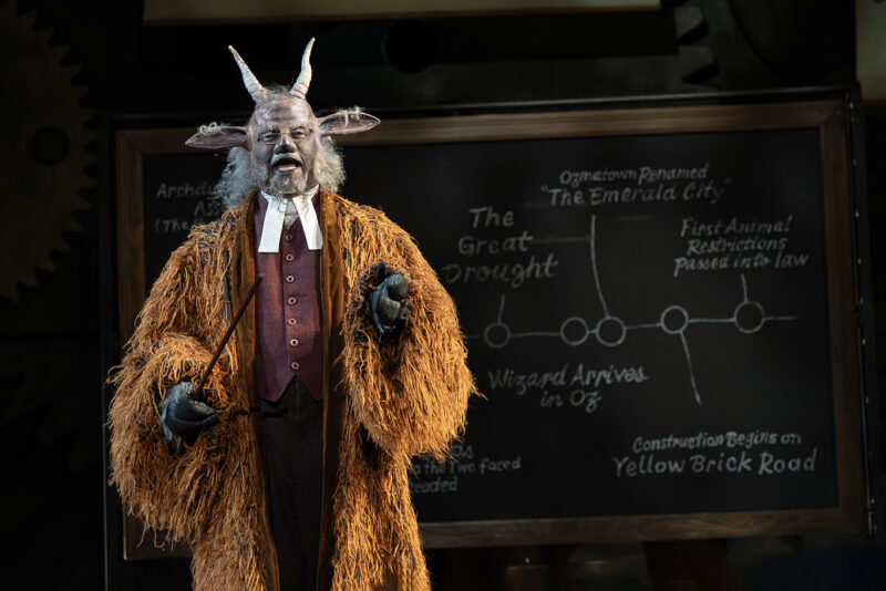 Kingsley Leggs as Doctor Dillamond in the National Tour of WICKED, photo by Joan Marcus 2024