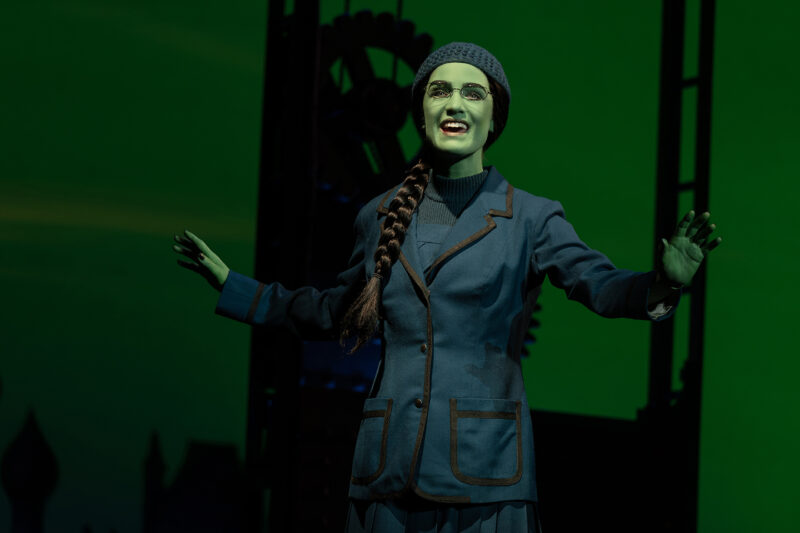 Lauren Samuels as Elphaba in the National Tour of WICKED, photo by Joan Marcus 2024