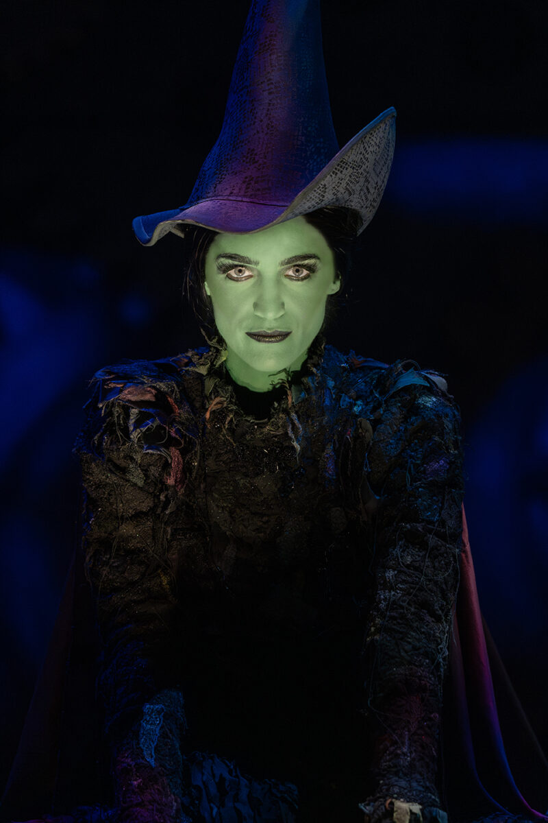 Lauren Samuels as Elphaba in the National Tour of WICKED, photo by Joan Marcus 2024